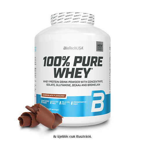 BioTechUSA 100% Pure Whey tejsavó fehérjepor - 2270 g - Mogyoró