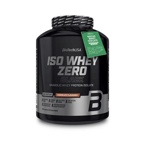 BioTechUSA Iso Whey Zero Black tejsavófehérje-izolátum alapú italpor - 2270 g - Csokoládé