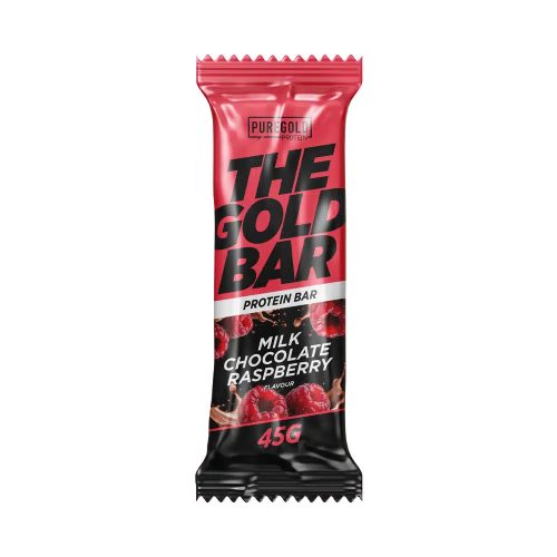 Pure Gold The Gold Bar Protein Szelet  - 45g - Milk Chocolate Raspberry