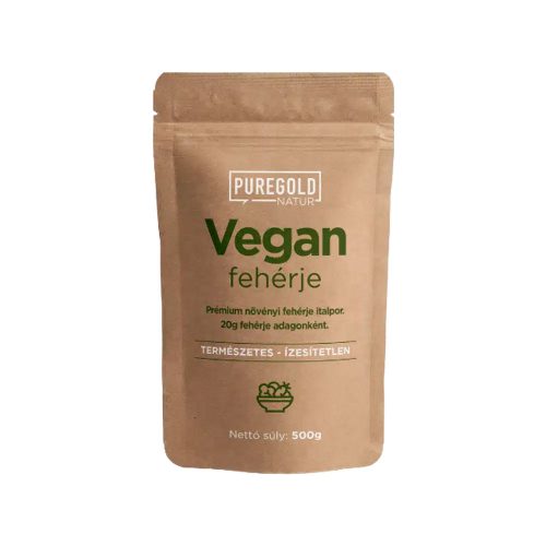 Pure Gold Natur Line Vegan Fehérje italpor - Ízesítetlen 500g