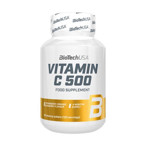 BioTechUSA Vitamin C 500 - 120 rágótabletta