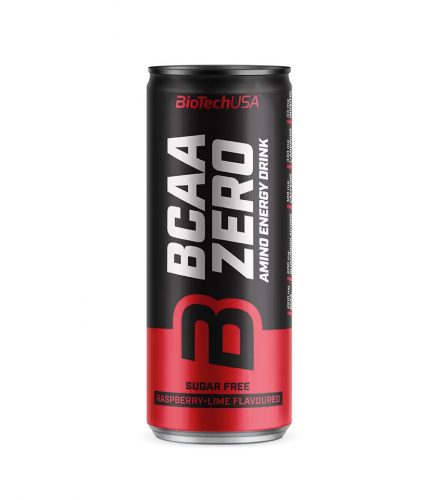 BioTechUSA BCAA Zero Amino Energy Drink - 330 ml - Málna-Lime