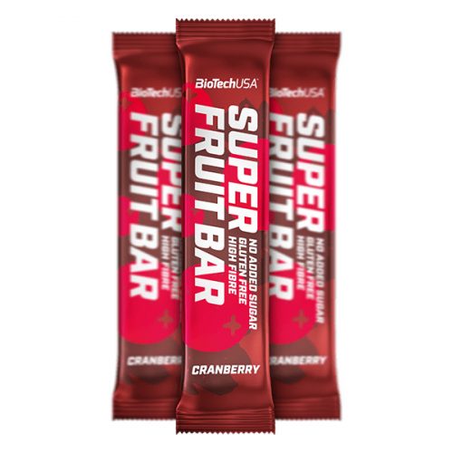 BioTechUSA Super Fruit Bar gyümölcsszelet kesudióval és mandulával - 30 g - Mangó