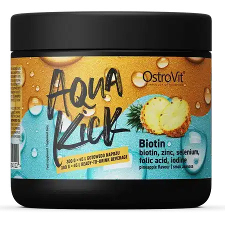 OstroVit Aqua Kick Biotin 300 g - ananász