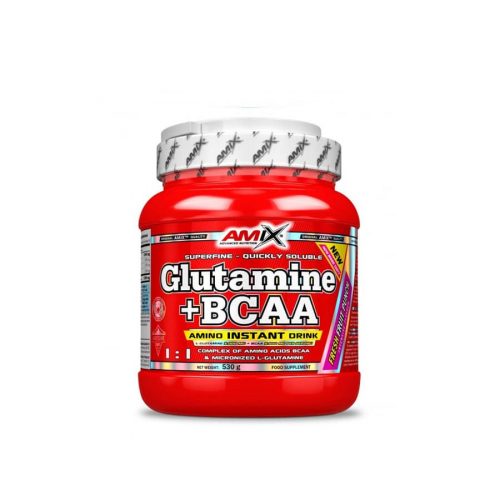 AMIX Nutrition – Glutamine + BCAA powder - 530 g - FRESH JUICY ORANGE, 530 g