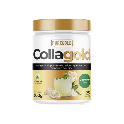 Pure Gold CollaGold Marha és Hal kollagén italpor hialuronsavval 300g - citrom