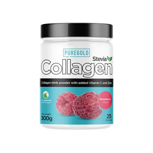 Pure Gold Collagen marha STEVIA 300g - citrom