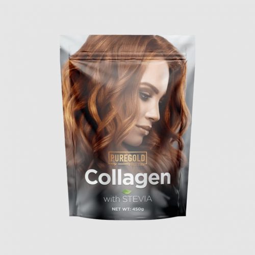 Pure Gold Collagen marha STEVIA 450g - mangó