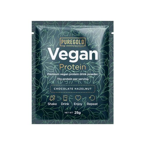 Pure Gold Vegan Protein italpor - Chocolate Hazelnut 25g (1 adag)