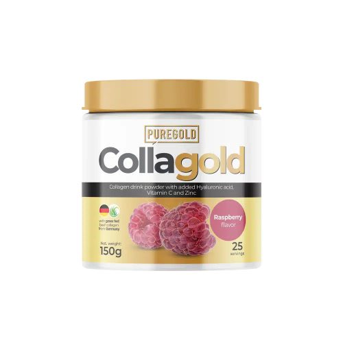 Pure Gold CollaGold Marha és Hal kollagén italpor hialuronsavval 150g - limonádé