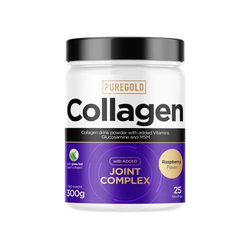 Pure Gold Collagen Marha + Joint Complex kollagén italpor - 300g - málna