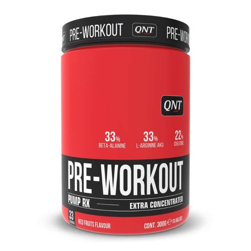 QNT PRE-WORKOUT PUMP-RX 300g - Red Fruit