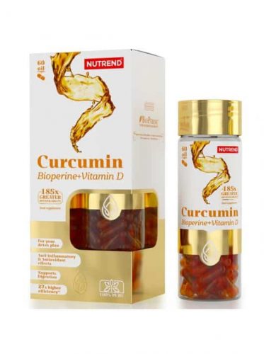 Nutrend Curcumin + Bioperine + Vitamin D - 60 kapszula