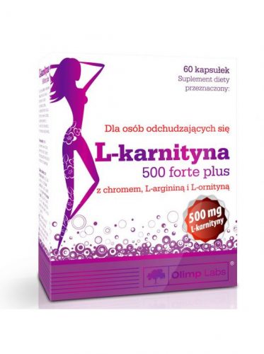 Olimp Labs L-CARNITINE 500 Forte Plus zsírégetõ 60 kapszula