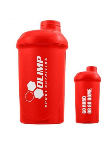 OLIMP "GO HARD OR GO HOME" Shaker 500ml - red